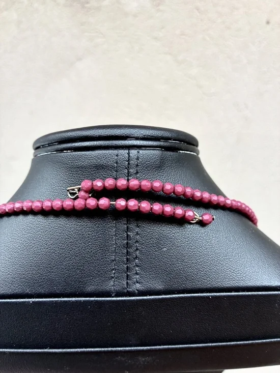 Choker or Collar Necklace with Matching Earrings - Picture 3 of 3